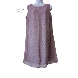 Hillard & Hanson sleeveless sheath fully lined dress  Sz 14